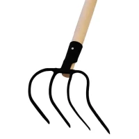 Dunghacke (4 Zinken) mit Buchen-Stiel 2