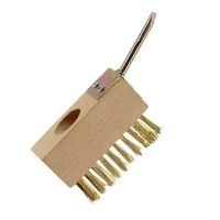 Unkrautb&uuml;rste (Messing) mit Auskratzhaken