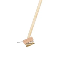 Unkrautbürste (Messing) mit Auskratzhaken 4