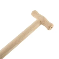 Schaufelstiel (Esche) mit T-Griff - gebogen (120 cm) 2